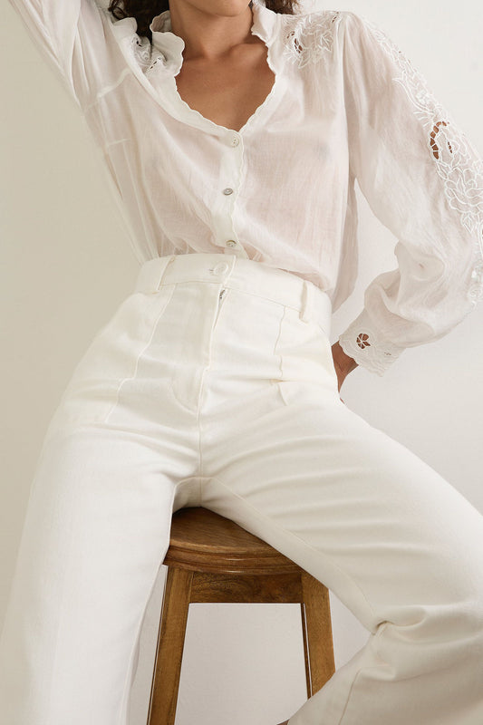 High Waist Wide Leg Utility Pants