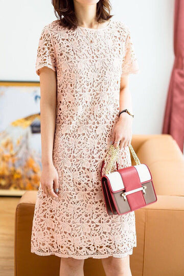 Fashionable lace hollow-out dress