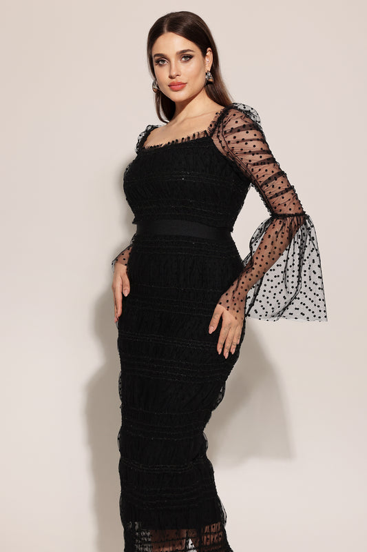 Crana Mesh Midi Dress