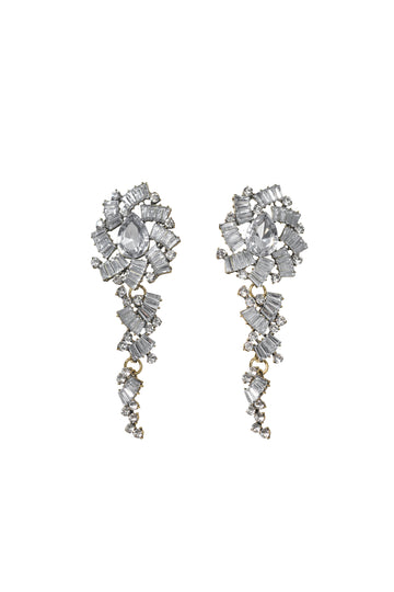 Lureen Diamante Flower Earrings