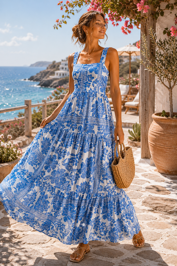 Resort Floral Cami Maxi Dress