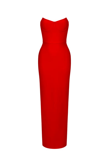 Dotte Maxi Bandage Dress - Red