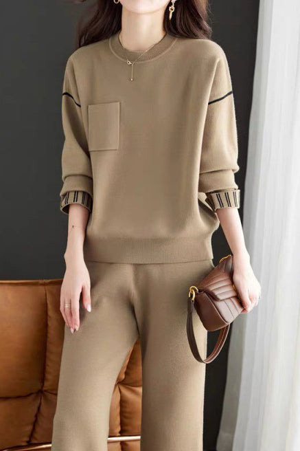 Chic Knit Fashion Two-Piece Set
