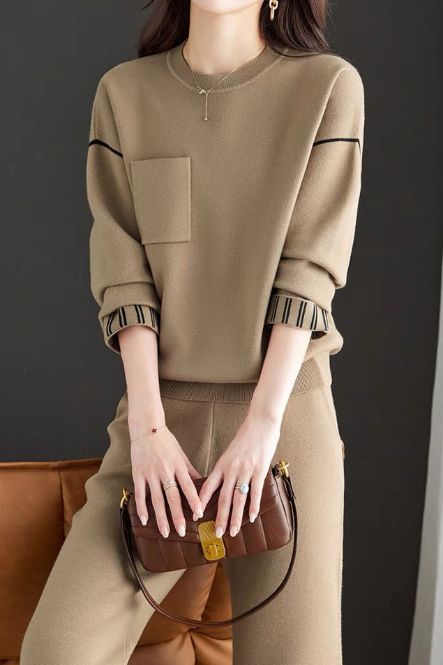 Chic Knit Fashion Two-Piece Set
