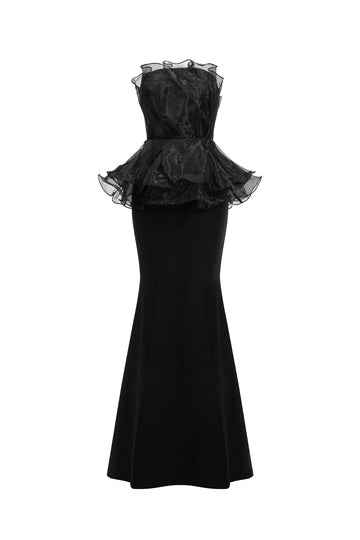 Oria Sleeveless Fishtail Bandage Maxi Dress