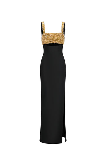 Katty High Slit Sleeveless Bandage Maxi Dress