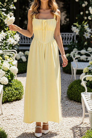 Elegant High-End Feel: Spaghetti Strap Soft-Style Dress