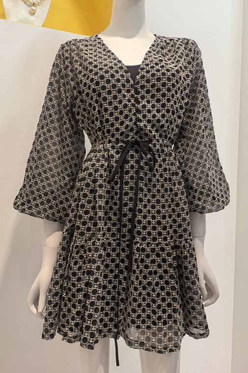 Fresh Sweet Style Polka-Dot Printed Dress