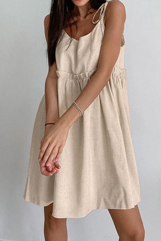 Vacation Style Loose European Spaghetti Strap A Line Dress