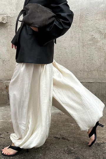 Loose Versatile Cuffed Long Lantern Pants