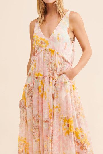 Bohemian Sleeveless Camisole Printed Dress