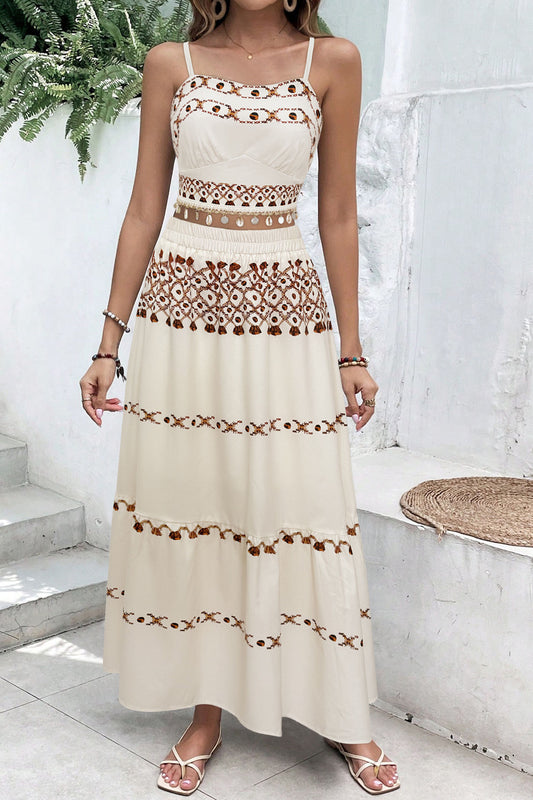 Tassel Ribbon Camisole Two Piece Set