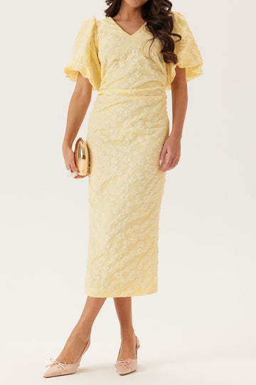 French Romantic Floral Maxi Dress