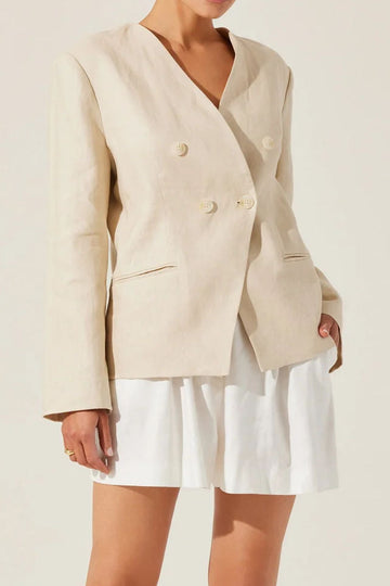 Double Breasted Tailored Blazer Jacket
