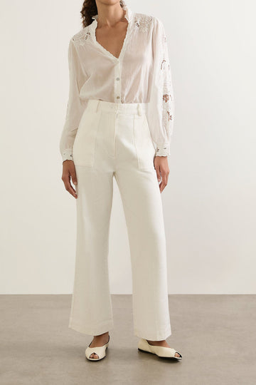 High Waist Wide Leg Utility Pants