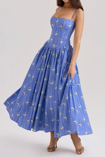 Floral Embroidered Cami Maxi Dress