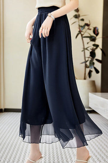 Elegant Lightweight Double Layer Pants