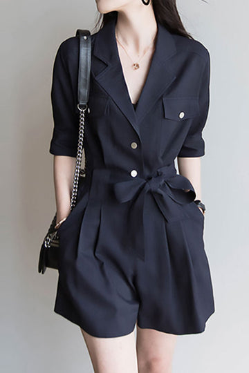 Casual Commuter Suit Jumpsuit