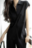 Draped Knit Two-Piece Set
