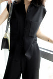 Draped Knit Two-Piece Set
