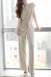 Draped Knit Two-Piece Set