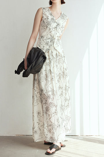 Printed Floral Two-Piece Set